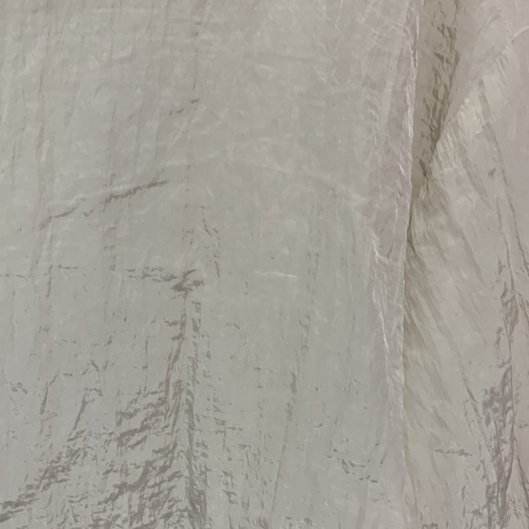 Women’s Bobbles & Lace Long Sleeve Cropped Silky Button Up - Size Small - Picture 5 of 8